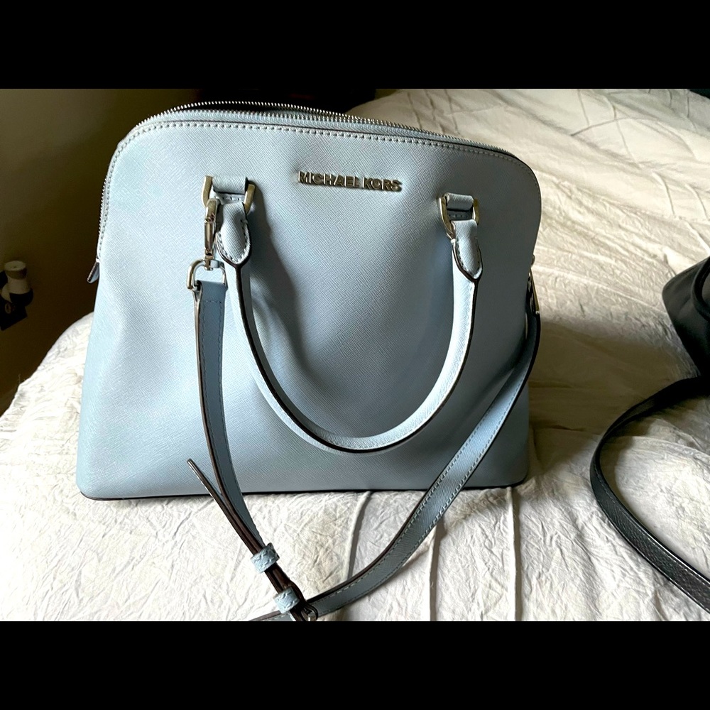 Baby blue Michael Kors handbag